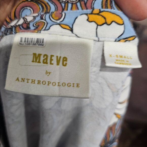 Maeve floral long sleeve topsize XS - Picture 9 of 12